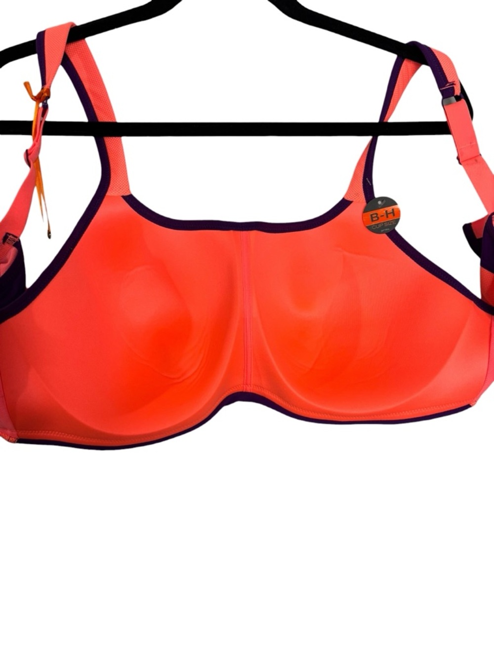 NEW Panache Sports 7341 Purple/Coral Multi Multiway Non Wired Bra Size 40DD - Picture 8 of 13